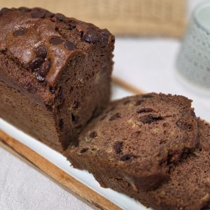 Choc Banana Loaf- Cut